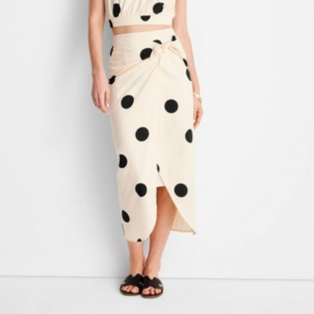 Side-Tie Sarong Midi Skirt Future Collective Jenny K